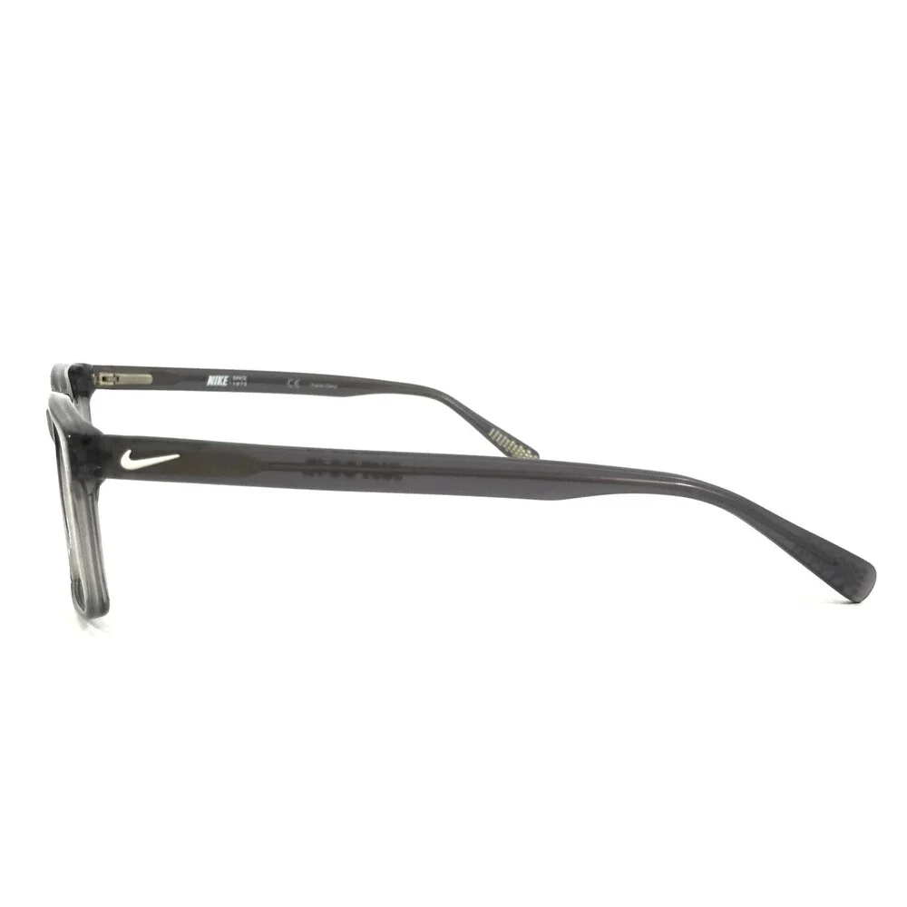 Nike Eyeglasses Frames 7240 070 Transparent Grey Rectangle Full Rim 55-17-140